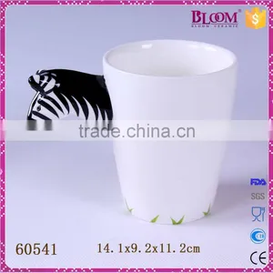 3d Ceramic Hippopotamus Shape Animal Mug thumbnail-3