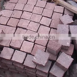 Red Paving Stone Red Granite Driveway Paving Stone Granite Mesh Paver thumbnail-2