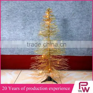 Glitter Gold Unique Artificial Christmas Trees With Ornaments thumbnail-1