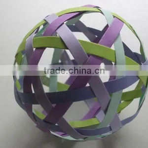 Eco Friendly 100 % Natural Handwoven Bamboo Rattan and Seagrass Decorative Ball thumbnail-5