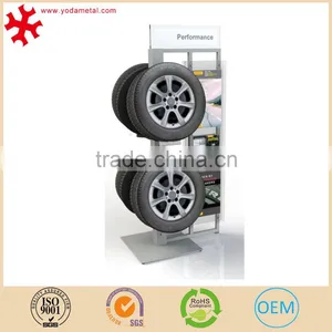 Heavty Duty Car Tyre Parts Display Rack for Retail Store, 4S Store Tire Storage Stand Metal Metal Tire Display thumbnail-2
