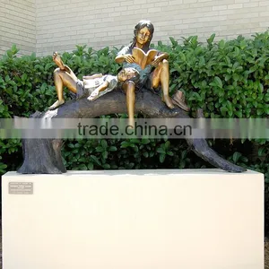 Outdoor Garden Decoration Bronze Statues Life Size Kids BSLSK-102 thumbnail-2