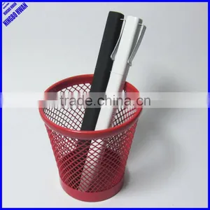 2014 High Quality Desktop Metal Mesh Round Color Mini Pen Holder thumbnail-1