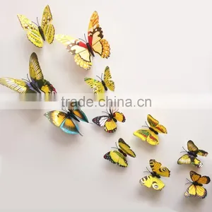 Butterfly Cut Out Pattern Removable Home Wallpaper Art DIY Kids Room Decoration 3d Wall Stickers thumbnail-3