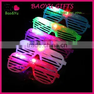 LED Party Glasses Light Up Slotted Shades Kids LED Light Glasses For Halloween thumbnail-1