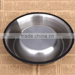 New Product Round Bottle Stainless Steel Pet Product Dog Bowl thumbnail-2