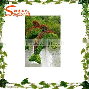 2015 Chinese Hottest Artificial Landscape Grass Topiary Animal Glass Animal for Garden Decoration thumbnail-3