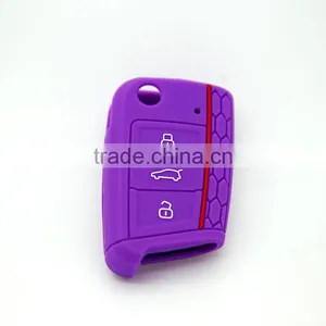 Best Price Custom Car Key Shell Silicone Car Key Cover for VW Golf 7 thumbnail-2