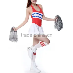 Wholesale Custom Team Name And Logo Sublimation Cheer Uniforms, Women's Adult Cheerleading Uniform Dress With Sexy Halter Design thumbnail-5