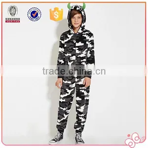 2016 Flannel Camouflage Printing Boy Animal Winter Jumpsuit Pijamas Kids thumbnail-1