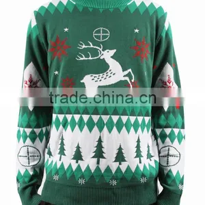 2016 Unisex Pullover Knitted Ugly Christmas Sweater thumbnail-4