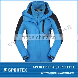 2014 New Design 3 in 1 Ladies Snowboard Jacket, Womens Hot Snow Ski Jacket 2014,new Design Ladies Ski Apparel thumbnail-1