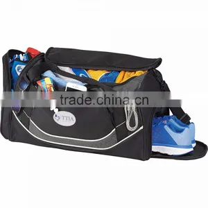 Dunes 22" Deluxe Sports Duffel Bag - Has Zippered U-shaped Main Compartment and Comes With Your Logo. thumbnail-2