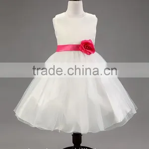 Bestdress Kids Baby Girls Toddler Princess Pageant Party Tutu Lace Bow Flower Floral Dress thumbnail-3