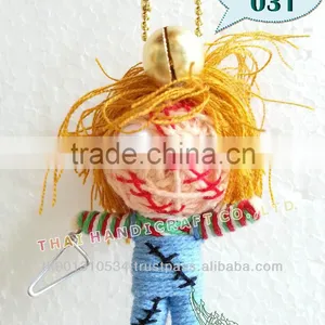 Handmade Keychains Keyrings Voodoo Doll String Accessories Bag Gifts thumbnail-1