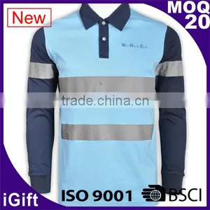 IS09001/BSCI Factory High Visibility Reflective Safety Polo Shirt thumbnail-1