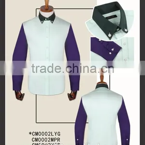 Latest 100% Cotton Colorful Casual New Fashion Shirts for Young Men thumbnail-2