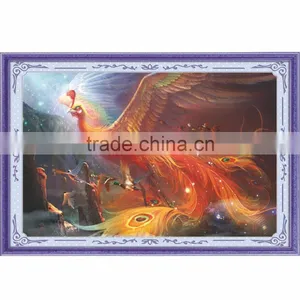 New Phoenix Pattern Embroidery Diamond Rhinestone Painting DIY Kit Cross Stitch Fabric thumbnail-1