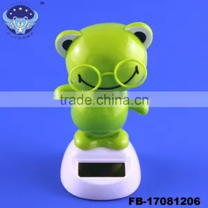 Cute Frog Solar Powered Moving Dancing Figure Toy thumbnail-2