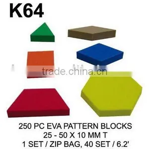 K64 250 PC EVA PATTERN BLOCKS thumbnail-1