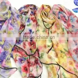 PRINTED POLYESTER SCARF thumbnail-4