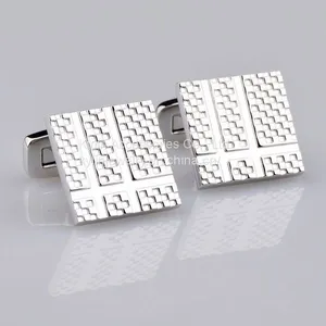 Fashion Brass Cufflink Square Cufflink thumbnail-1