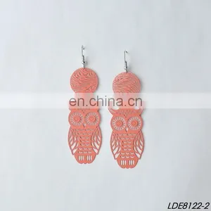 Smackyglam Pierced Earrings Filigree Earrings Metal Owl Earring thumbnail-4
