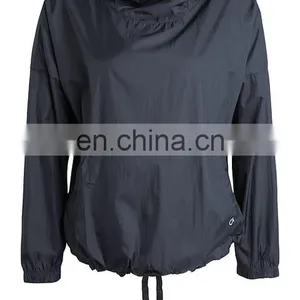 Womens High Quality Cheap Nylon Pullover Windbreaker thumbnail-6