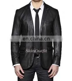 Mens Leather Blazers thumbnail-1