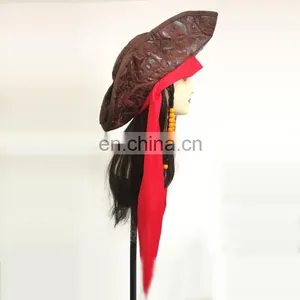 Halloween Cosplay Accessories Pirates of the Caribbean Wig With Hat thumbnail-2