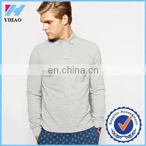Yihao Trade Assurance Man Custom Polo Accept Custom Logo Polo Shirt Long Sleeve Shirt Uniform 2015 New Men Clothing thumbnail-1