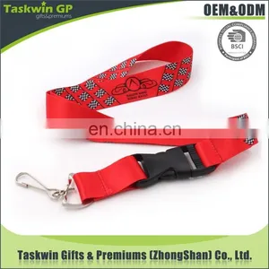 Top Quality Cheap Sublimation Key Polyester Lanyards With Movable Clip thumbnail-3