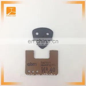 Custom Logo Embossed Genuine Leather Label for Clothing thumbnail-1