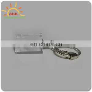 2016 New Design Factory Price Crystal 7 Color Flash Led Light Keychain New Design Key Holder thumbnail-3