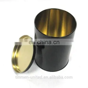 Black Printing Round Tea Box Tin Box by Tinmen thumbnail-1