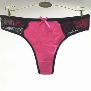 Yun Meng Ni Sexy Underwear 2018 New Style Cheap Stocklot T-back Breathable Cotton Thong For Lady thumbnail-5