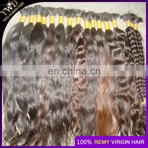 8A1KG Russian Virgin Hair Straight Human Hair Bulk No Weft Bulk For Braiding Peerless Virgin Hair Natural Brown Color thumbnail-6