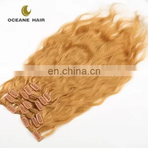 Full Head Thick Double Curly Blonde Clip in Hair Extensions Curly Blonde Clip in Hair Extensions thumbnail-6