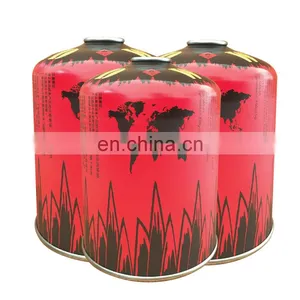 China Screw Valve Butane Gas Cartridge 450g and Butane Gas Canister for Climber thumbnail-3