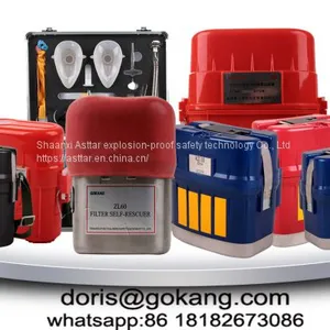 New Mining Self Rescuer Respirator, CE Certification Mining Breathing Apparatus thumbnail-1