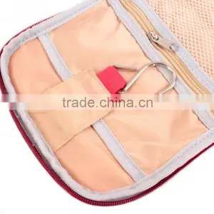 Foldable Polyester Custom Hanging Toiletry Washing Bag thumbnail-5