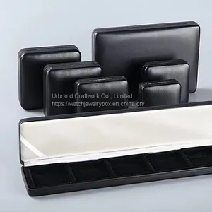 Luxury Leather Custom Logo Printed Jewelry Boxes/Leather Necklace Box thumbnail-1