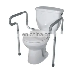 HDPE Easy Lock CE Patient Toilet Seat Commode Safety Arm Rest Frame for the Elderly thumbnail-1