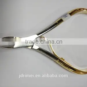 Hot Sale Golden Handle Cuticle Nipper With Single Spring thumbnail-1