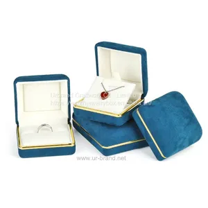 New Arc Phnom Penh Flannel Box Jewelry Box Ring Box Pendant Box Manufacturer Customized thumbnail-1