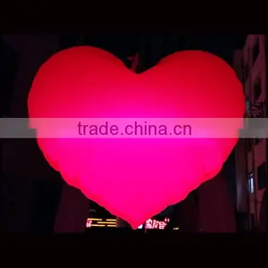 Width 1.5m LED Inflatable Red Heart Balloon for Valentine's Day Decoration thumbnail-1