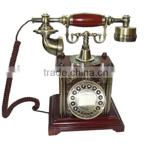 Wooden Telephone,telephone With Wooden Base thumbnail-1