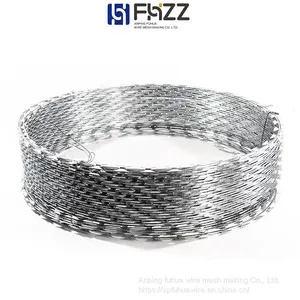Double Spiral Cross Razor Barbed Wire Barrier With Concertina Coil for Border Line thumbnail-4