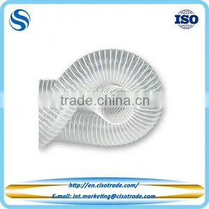 Clear Spiral Steel Wire Reinforced PVC Suction Hose to FDA Standards thumbnail-1