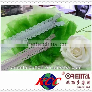 3# KCC Invisible Zipper With Patterned Lace Tape thumbnail-4